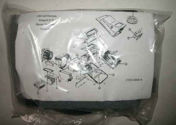 67-68 Ford Evaporator Unit Plenum Foam Seal Kit